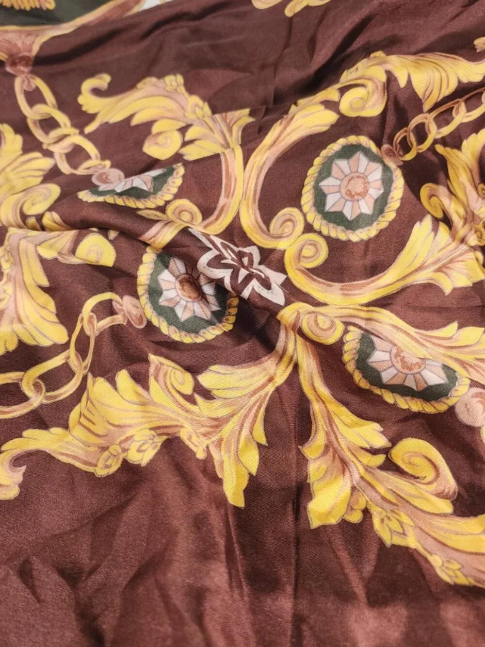 100% SILK scarf 34 inches x 34 inches